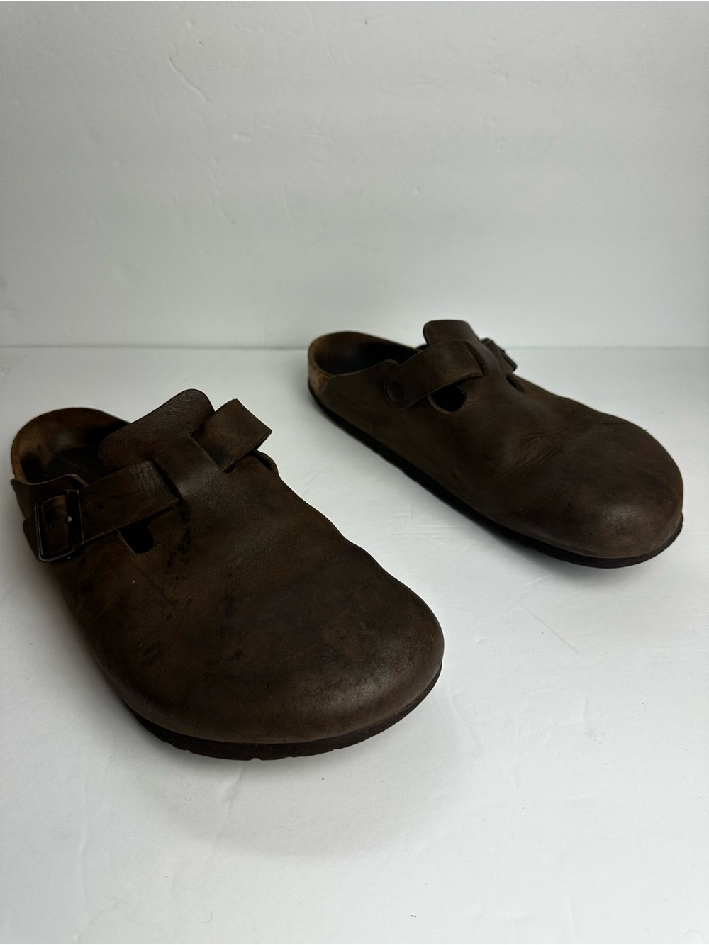 ❌SOLD❌Birkenstock Boston Leather Clogs Men's 11 or 11.5 Women's 12 Shoes Brown